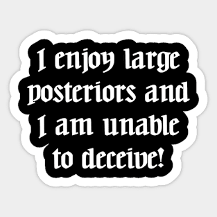 Ye Olde Lyrics - I Like Big Butts Sticker